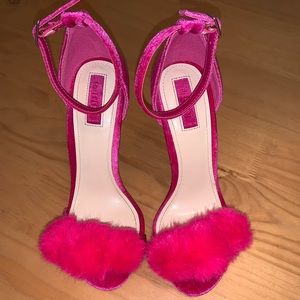 Forever 21 Pumps - Hot Pink with Pom Pom Detail